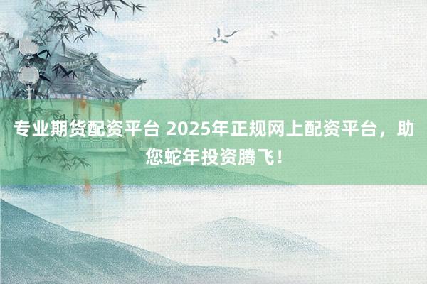 专业期货配资平台 2025年正规网上配资平台，助您蛇年投资腾飞！
