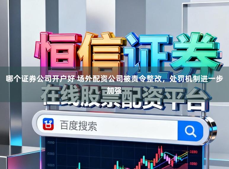 哪个证券公司开户好 场外配资公司被责令整改，处罚机制进一步加强